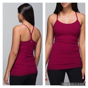 Lululemon power y tank striped top size 6